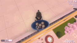 Yandere Simulator Ayano Aishi Drop Basket GIF