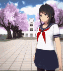 Yandere Simulator Ayano Aishi Evil Kill GIF