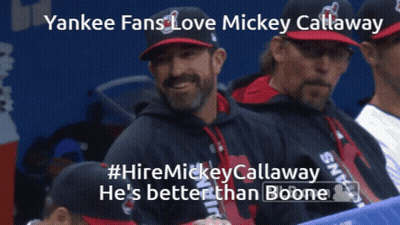 Yankee Fans Love Mickey Callaway And Hire Mickey Callaway He 'S Better Than Boone GIF