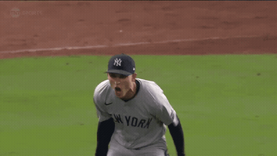 Yankees Baseball Player Standing GIF