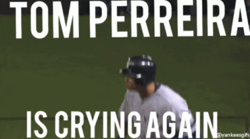 Yankees Player Clapping Tom Perreira Crying GIF