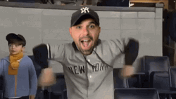 Yankees Sweep Funny Bobble Head GIF