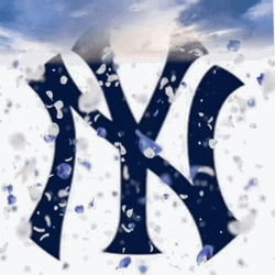 Yankees Sweep Team Logo Confetti GIF