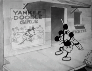 Yankees Sweep Vintage Mickey Mouse GIF