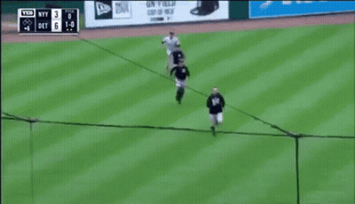 Yankees Vs Detroit Tigers Baseball Game GIF