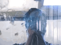 Yannis Philippakis Train Tunnel Silhouette GIF