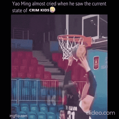 Yao Ming Almost Cried When He Saw The Current State Of Crimkids GIF