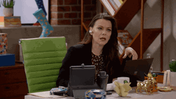 Yapping Annoyed Office Lady Eye Roll GIF