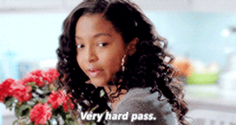 Yara Shahidi Very Hard Pass GIF