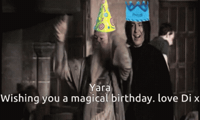 Yara Wishing You A Magical Birthday Love Dix Is Shown GIF