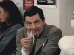 Yarp Raise Hand Mr Bean GIF