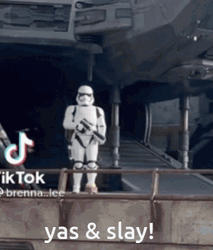 Yas And Slay Storm Trooper Star Wars GIF