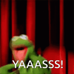 Yas Kermit The Frog The Muppets GIF