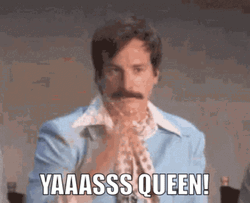 Yas Queen Funny Confetti Guy GIF