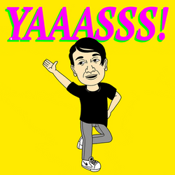 Yass Alex Chung Waving Animation GIF