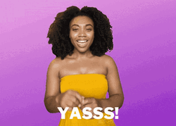 Yass Destiny Afro Girl GIF