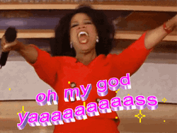 Yass Excited Oprah Winfrey GIF