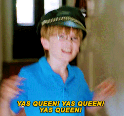 Yass Queen Young Boy Strutting Backwards GIF