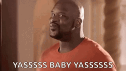 Yasss Baby Shaquille O'Neal Naughty Smirk GIF