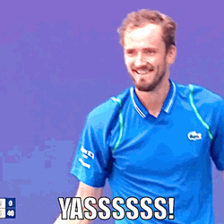 Yasss Danii Medvedev Fist Pump GIF