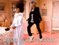 Yasss Girl Pumped Up Tandem Dancing GIF
