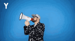 Yasss Megaphone Announcement Meme GIF