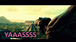 Yasss T Rex Roaring Jurassic World GIF