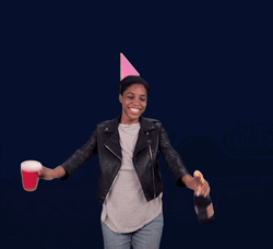 Yassss Party Girl Bottle In Hand GIF