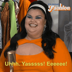 Yasssss Bubbly Chubby Lady Big Smile GIF
