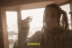 Yasssss Cool Chick Swaying GIF