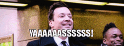 Yasssss Excited Jimmy Fallon Yelling GIF