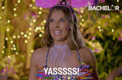 Yasssss Giggly Pretty Bachelor Participant GIF