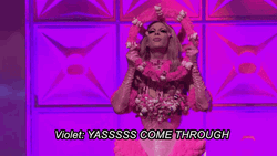 Yasssss Violet RuPaul's Drag Race GIF