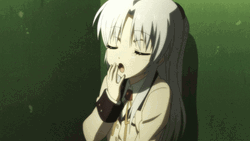Yawning Angel Of Angel Beats GIF