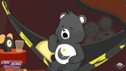Yawning Bedtime Care Bear GIF