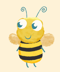 Yawning Bee Animation GIF