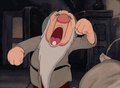 Yawning Cartoon Character GIF