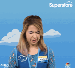 Yawning Nichole Bloom In Superstore GIF
