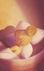 Yawning Waking Tinkerbell GIF