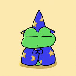 Yawning Wizard Frog GIF