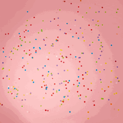 Yay Balloon Letters Flashing Animated Confetti  GIF