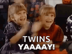 Yay Clapping Twins GIF