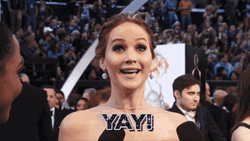 Yay Happy Jennifer Lawrence Boomerang Loop GIF
