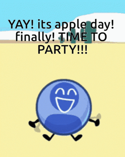 Yay Its Apple Day Finally Time To Party GIF
