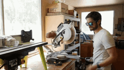 Yeah Buddy Man Using Saw GIF