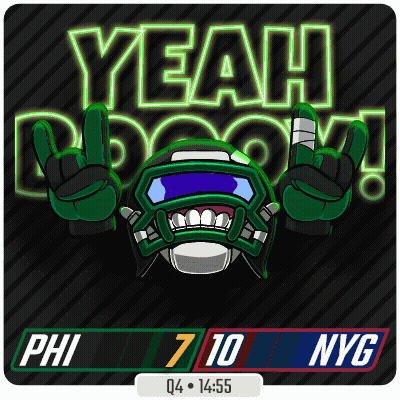 Yeah Doom Poster With Football Helmet GIF