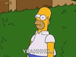 Yeah Homer Hiding GIF