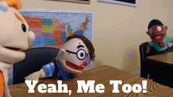 Yeah Me Too Kindergarten Showdown Puppets GIF