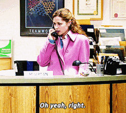 Yeah Right Pam The Office GIF