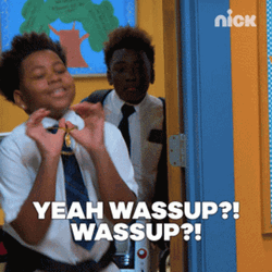 Yeah Wassup  Pumped Up Kid Greeting GIF